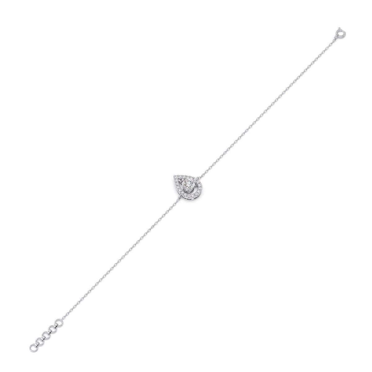 Pearluxe Halo Chain Bracelet