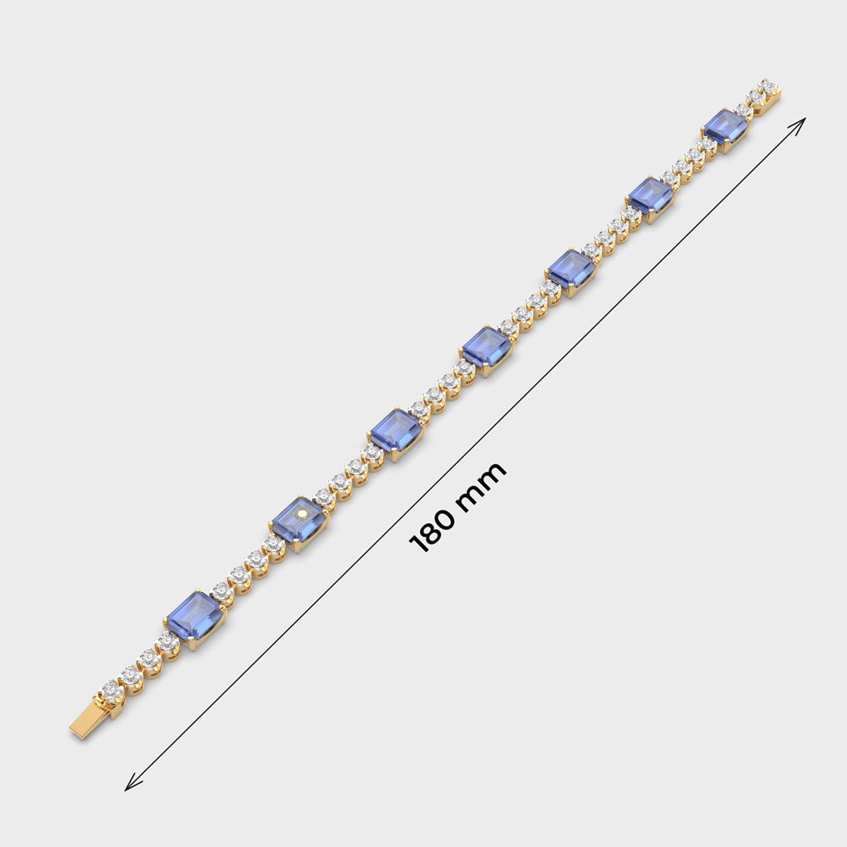 Royal Blue Diamond Tennis Bracelet