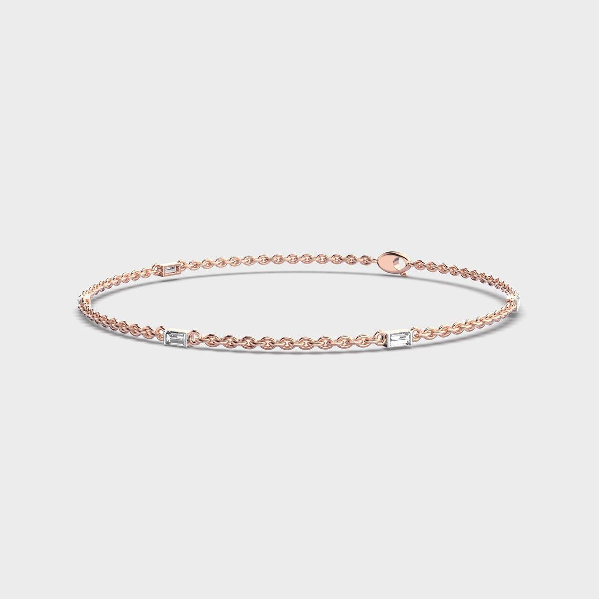 Lustrous Axis Diamond Bracelet