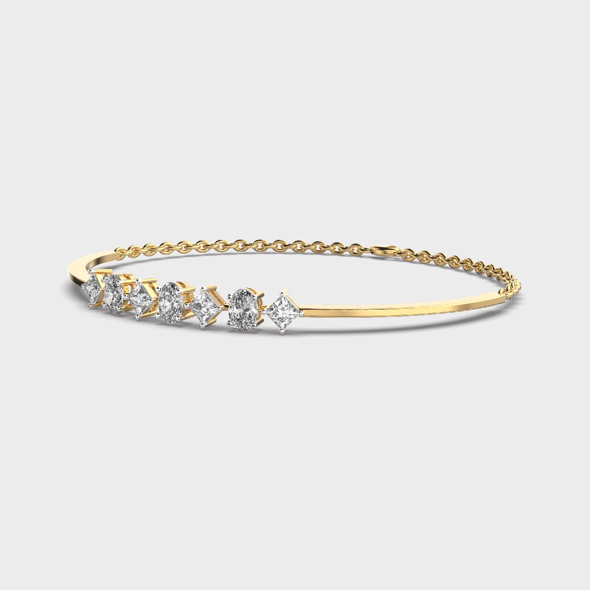 Geometric Appeal Diamond Bracelet