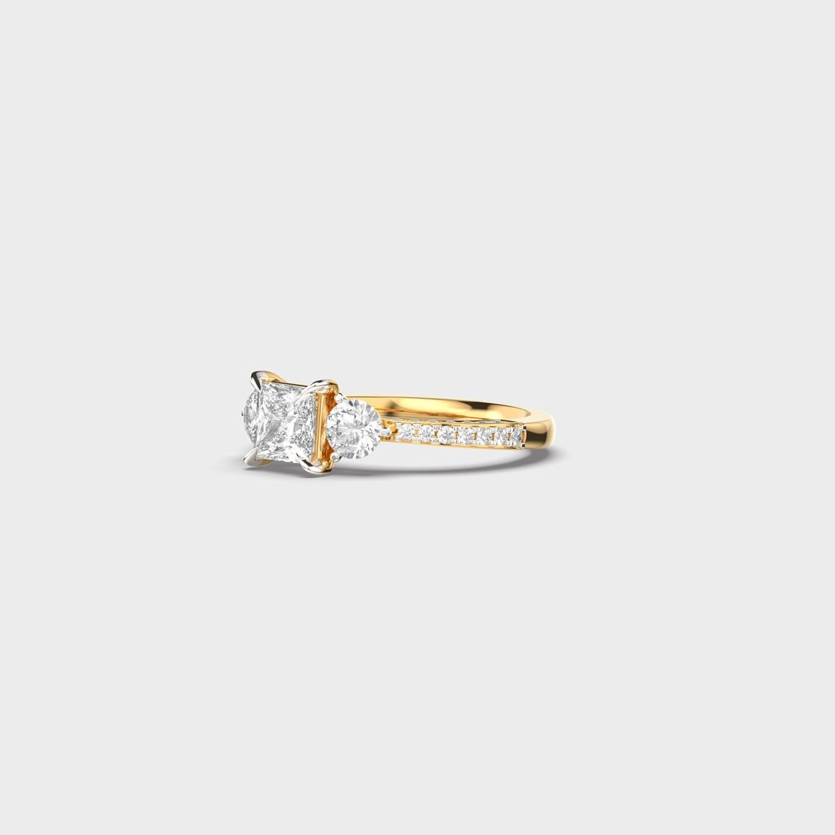 Radiant Diamond Ring - View 2