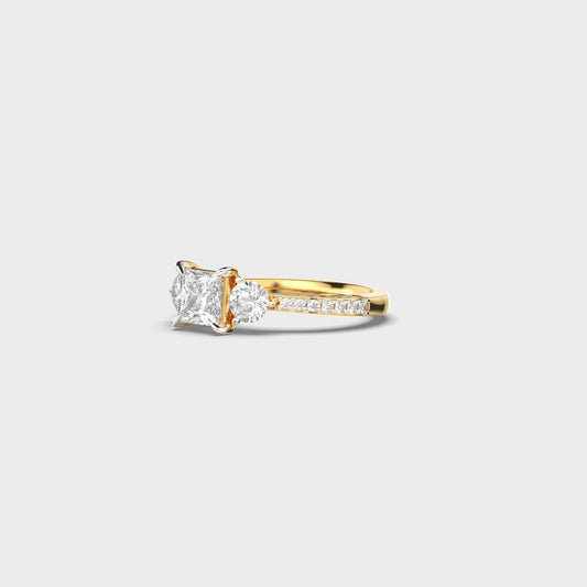 Radiant Diamond Ring - View 2