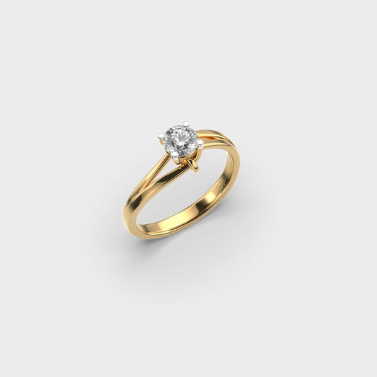 Casey Round Diamond Ring - View 3