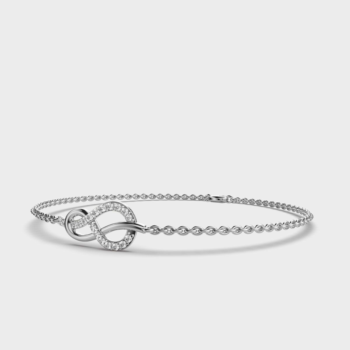 Reef Infinity Knot Diamond Bracelet