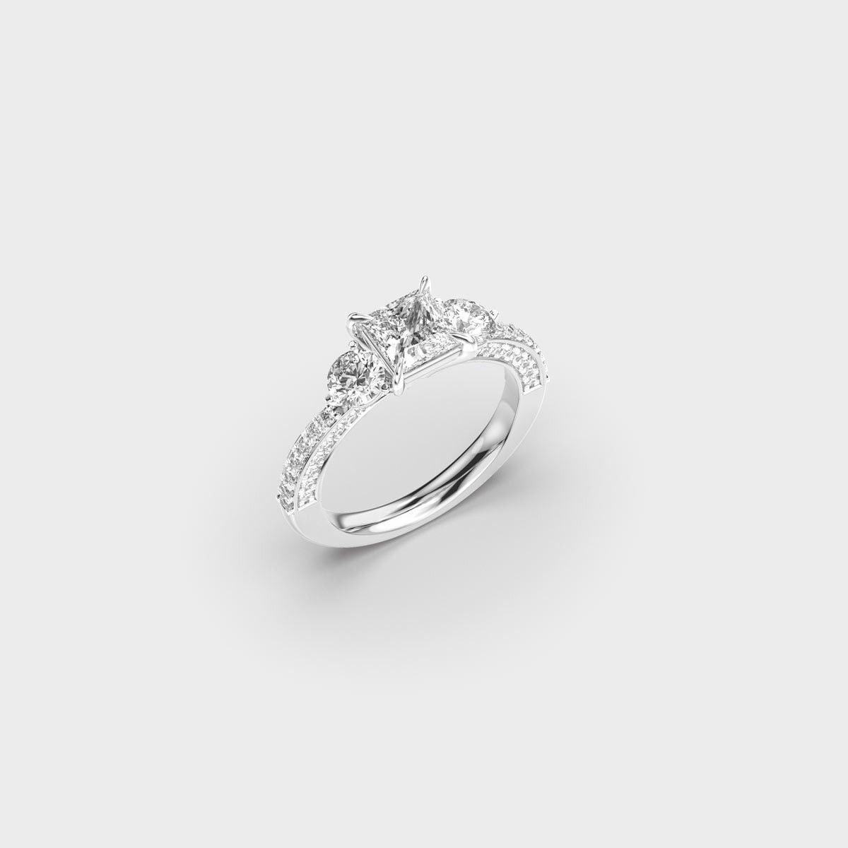 Radiant Diamond Ring - View 12