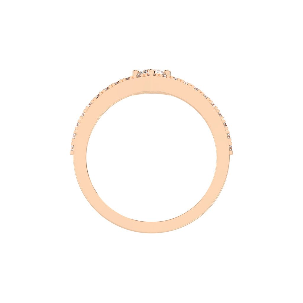 Classic V-Arch Solitaire Ring