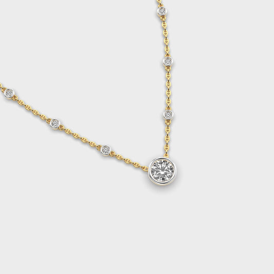 Blushing Sparkle Diamond Necklace
