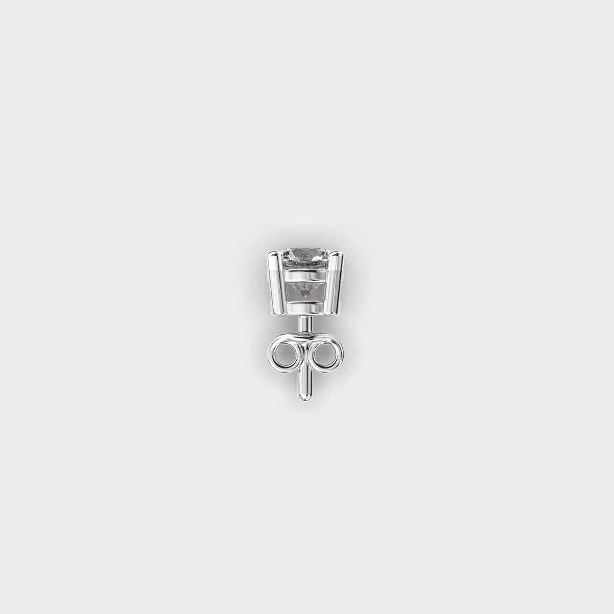 Stellar Polaris Round Diamond Stud For Men