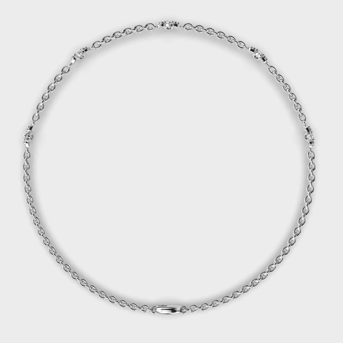 Soft Weave Flower Diamond Bracelet