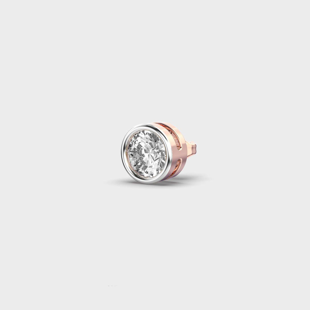 Velvet Glare Round Diamond Stud