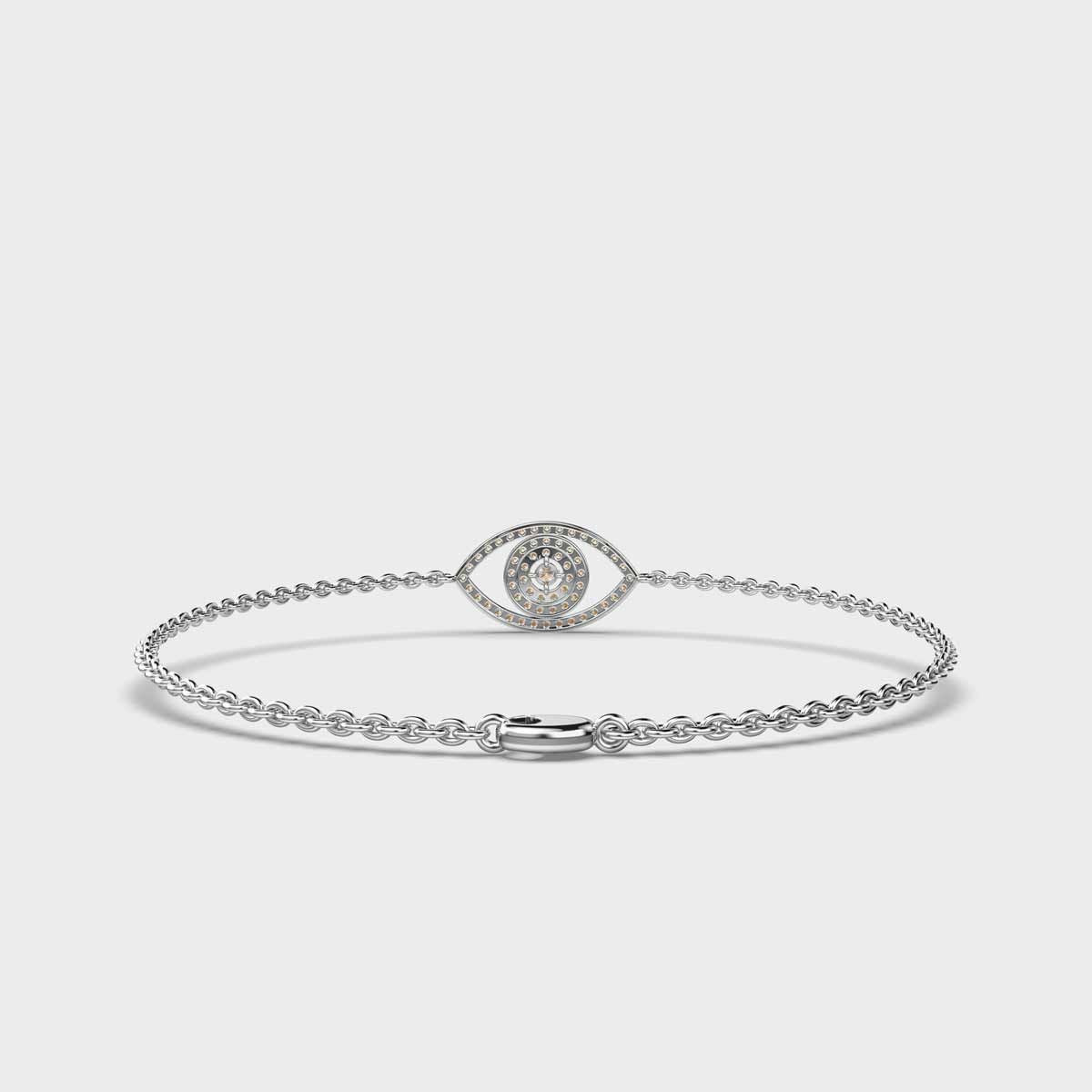 Classic Evil Eye Diamond Bracelet