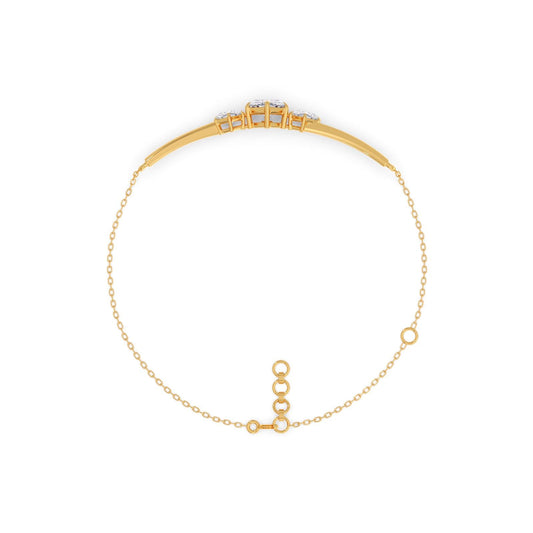 Hexa Trio Chain Bracelet