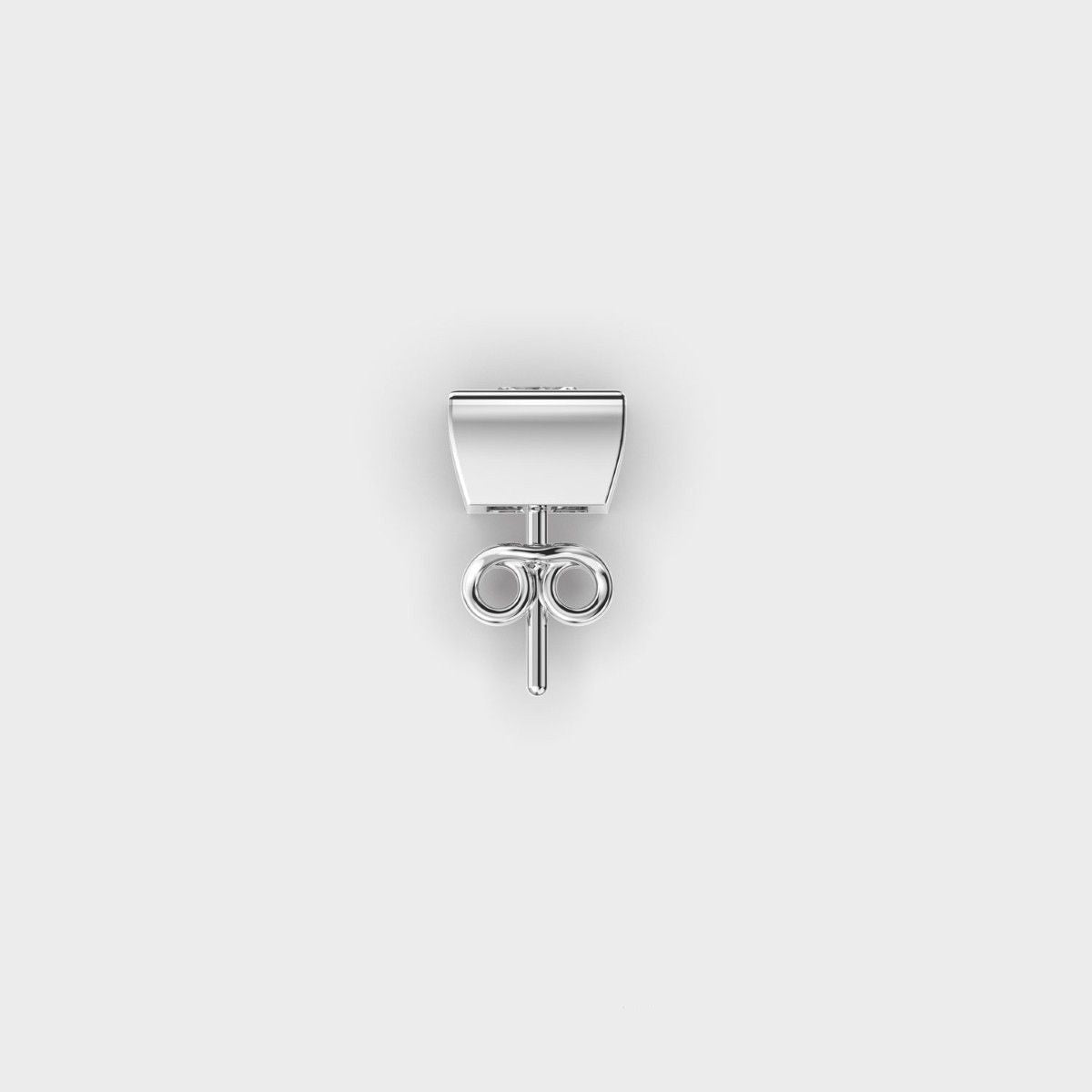 Apex Gleam Princess Cut Diamond Stud
