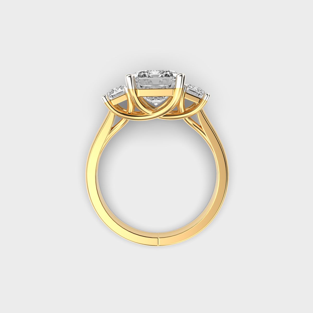 Rochester Duchess Treble Diamond Ring - View 4