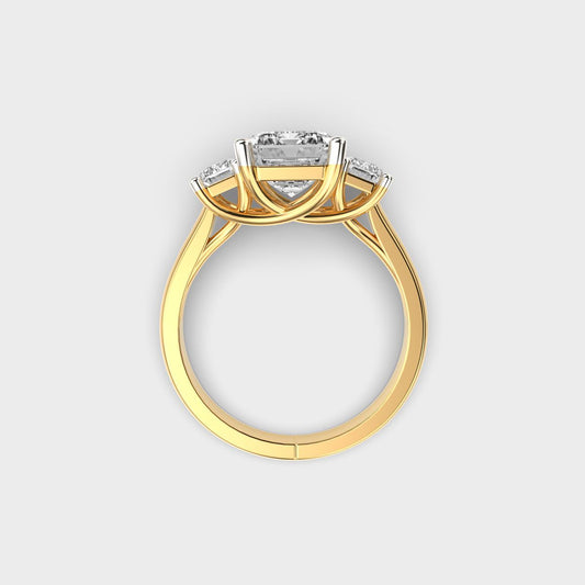 Rochester Duchess Treble Diamond Ring - View 4