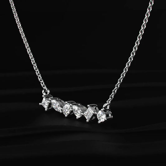 Multi Shape Diamond Necklace