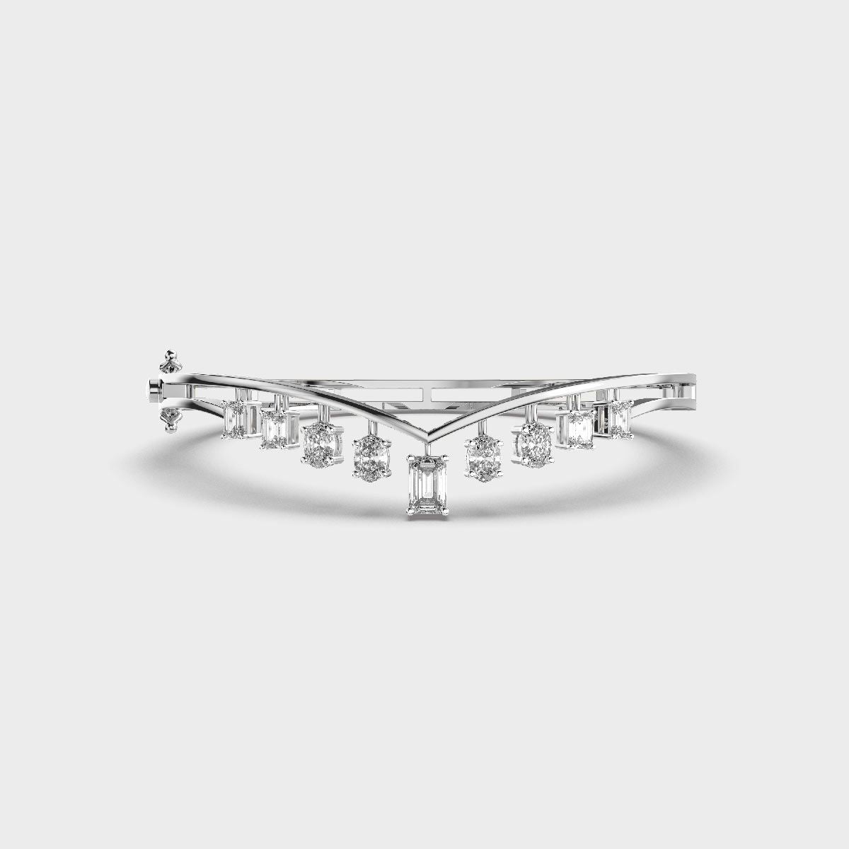 Sleek Circlet Diamond Bracelet