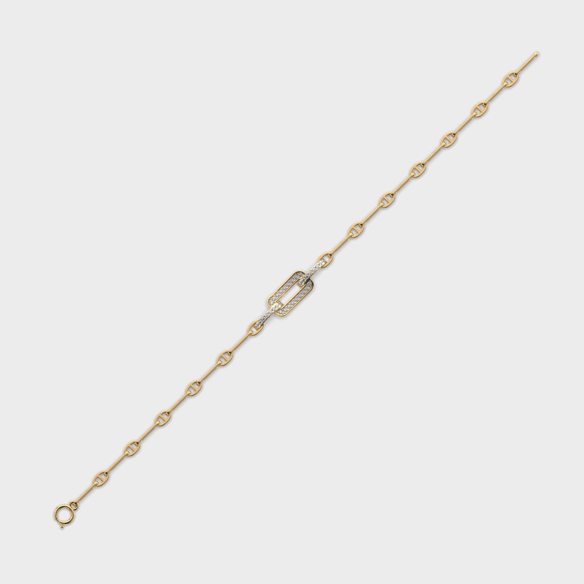 Unity of Facets Diamond Bracelet