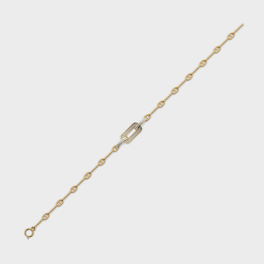Unity of Facets Diamond Bracelet