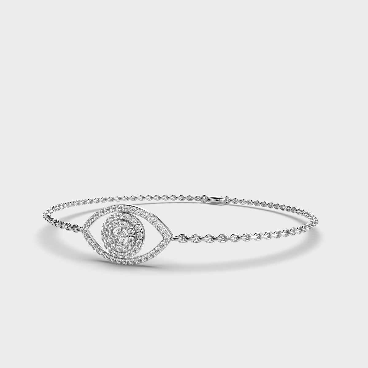 Classic Evil Eye Diamond Bracelet