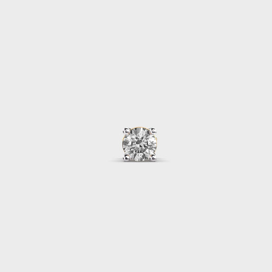 Stellar Polaris Round Diamond Stud For Men