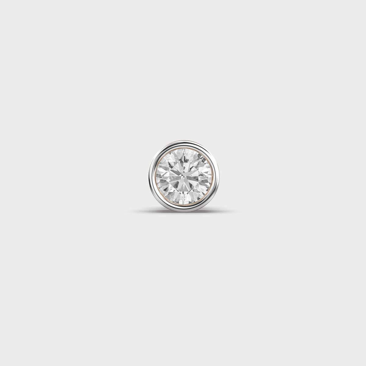 Velvet Glare Round Diamond Stud