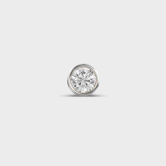 Velvet Glare Round Diamond Stud