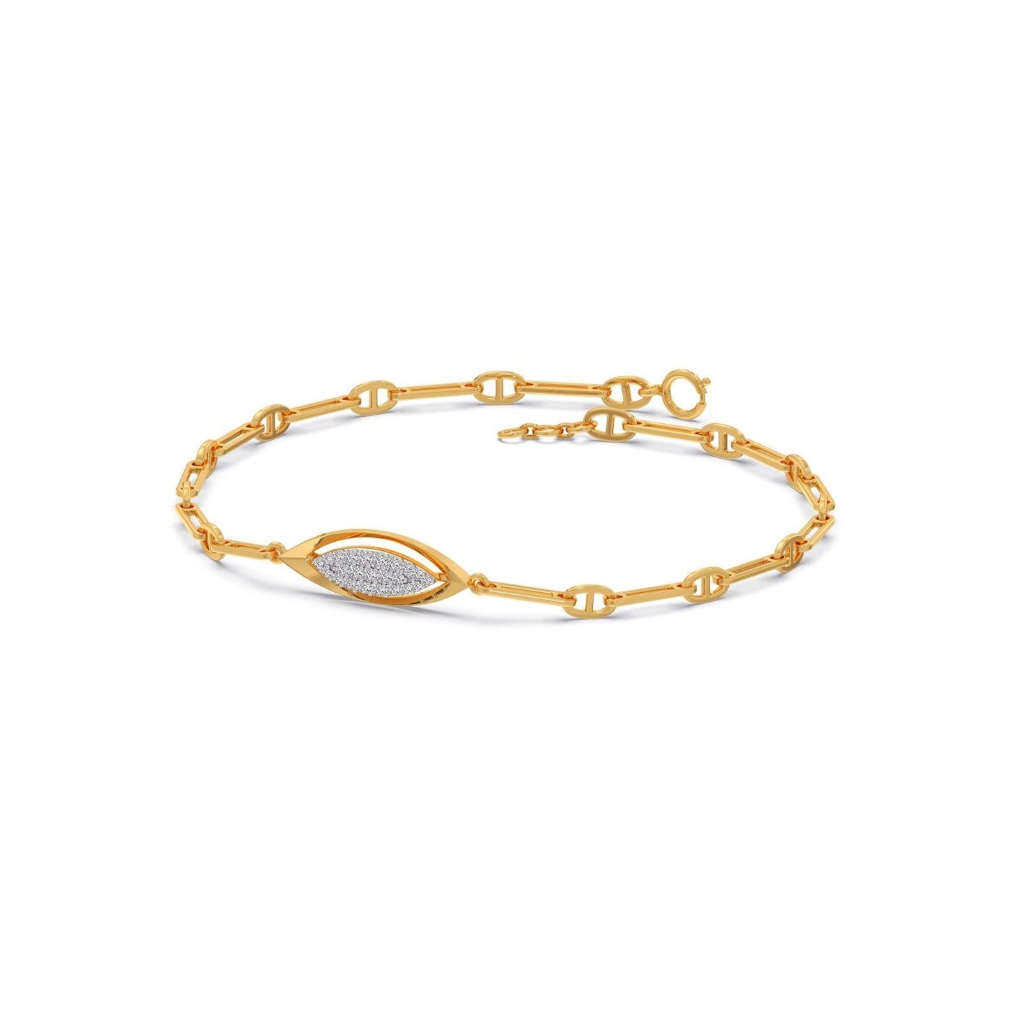 Lumina Marquise-Link Diamond Chain Bracelet
