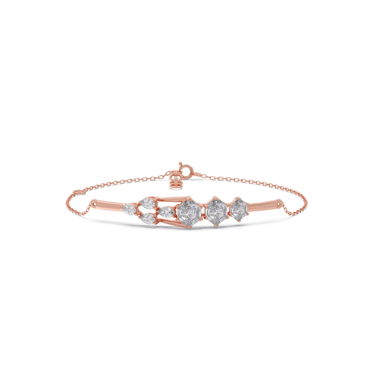 Hexa Axis Chain Bracelet
