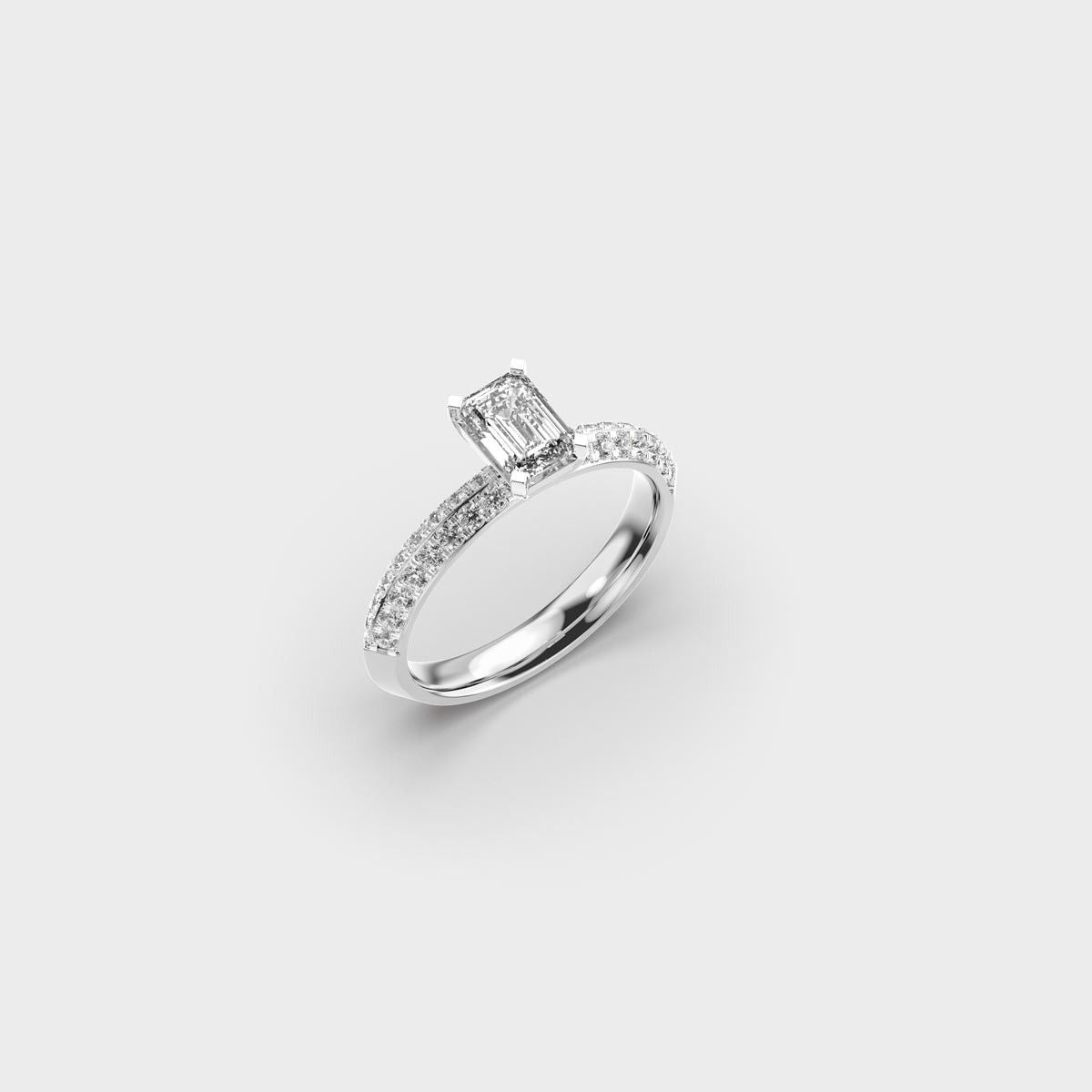 Emerald Essence Diamond Ring - View 14