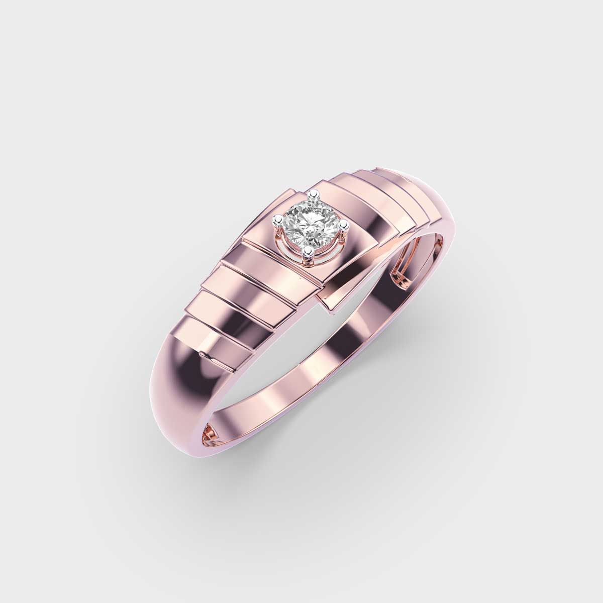 Serpentine Diamond Band Ring For Men - View 2