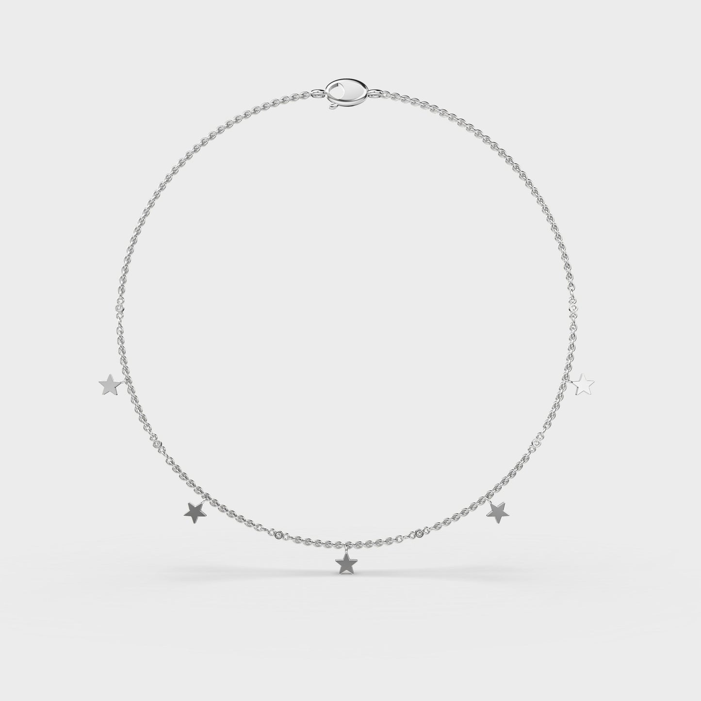 My Sweetheart Stars Diamond Necklace