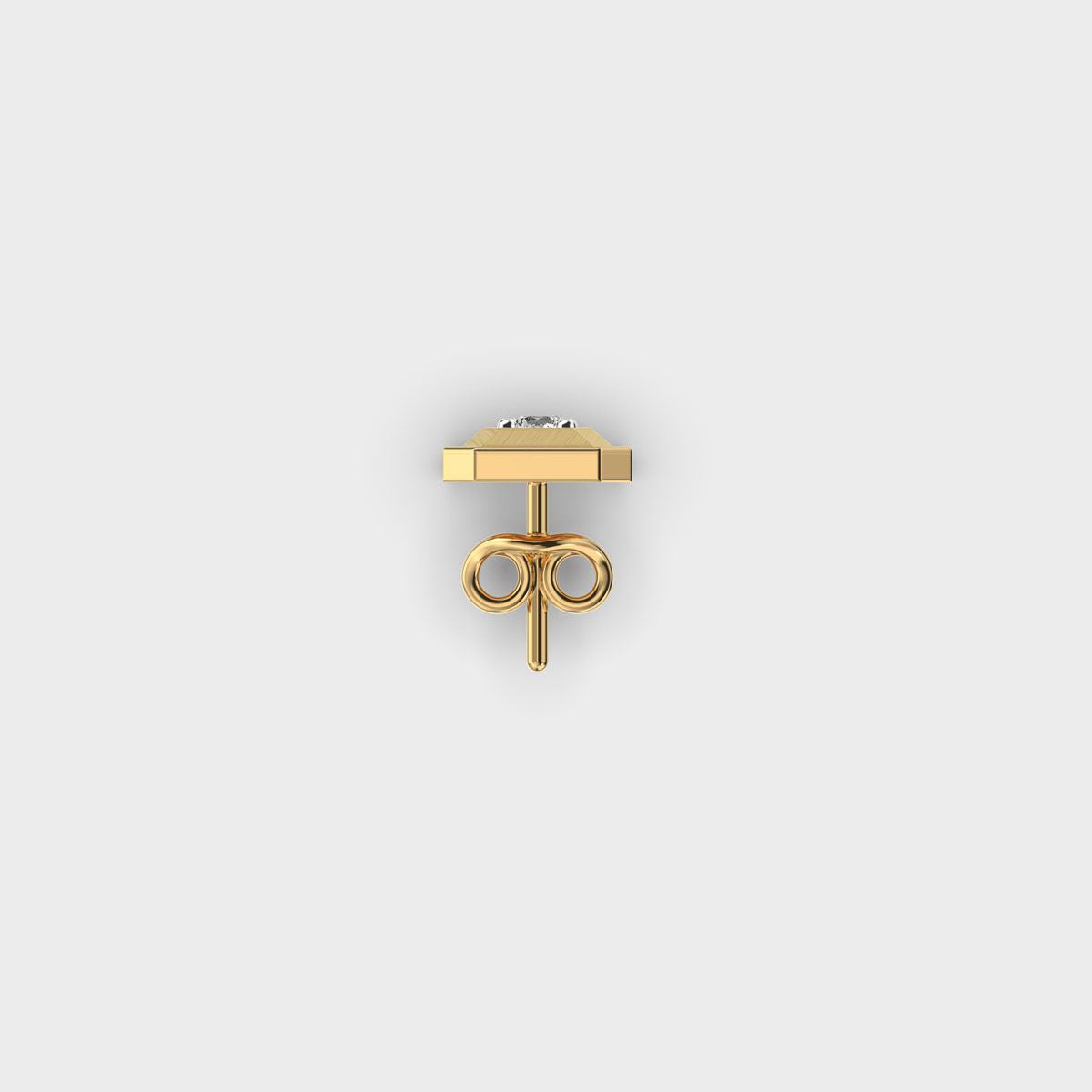 Octagonal Diamond Glamour Studs For Men