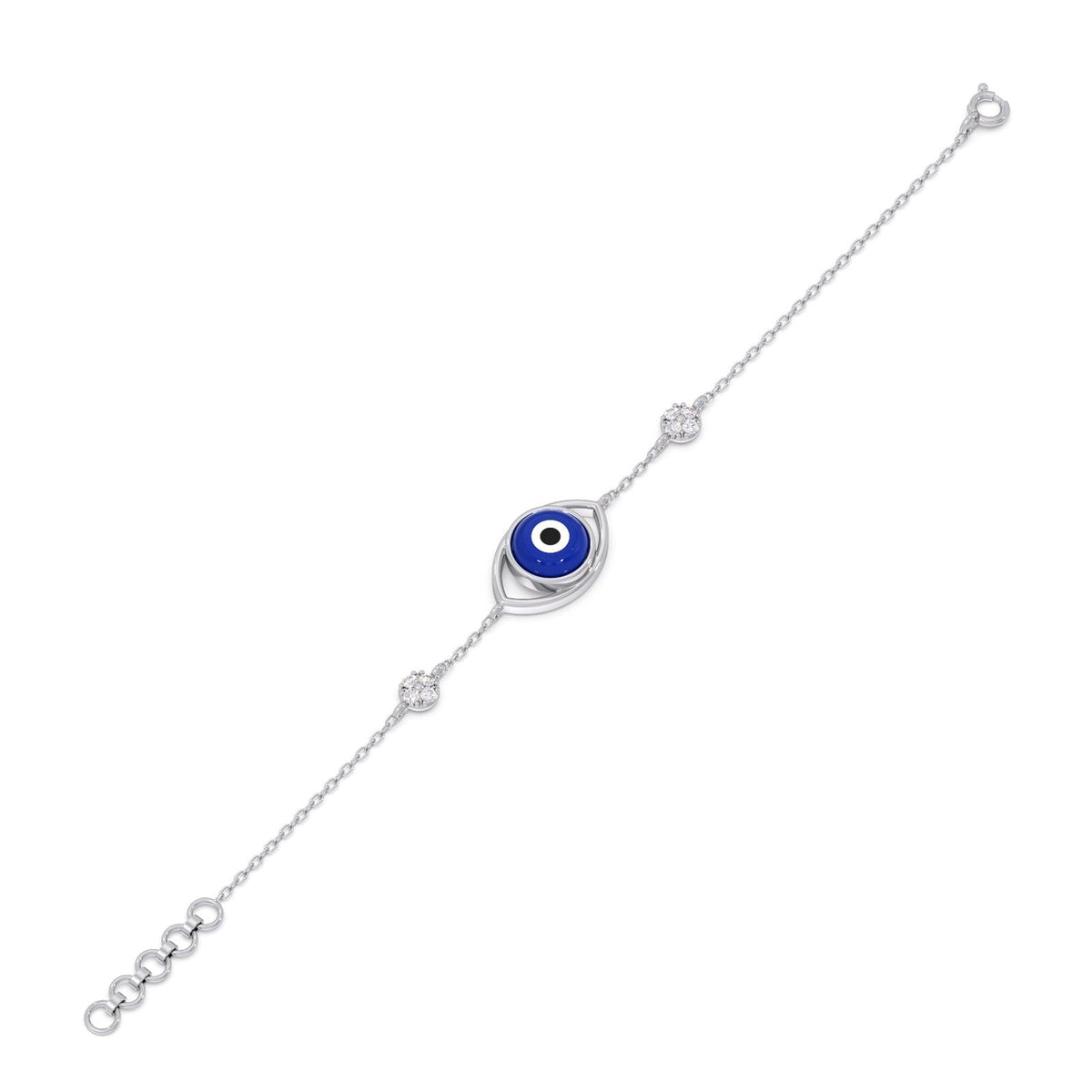 Lumiere Evil-Eye Diamond Chain Bracelet