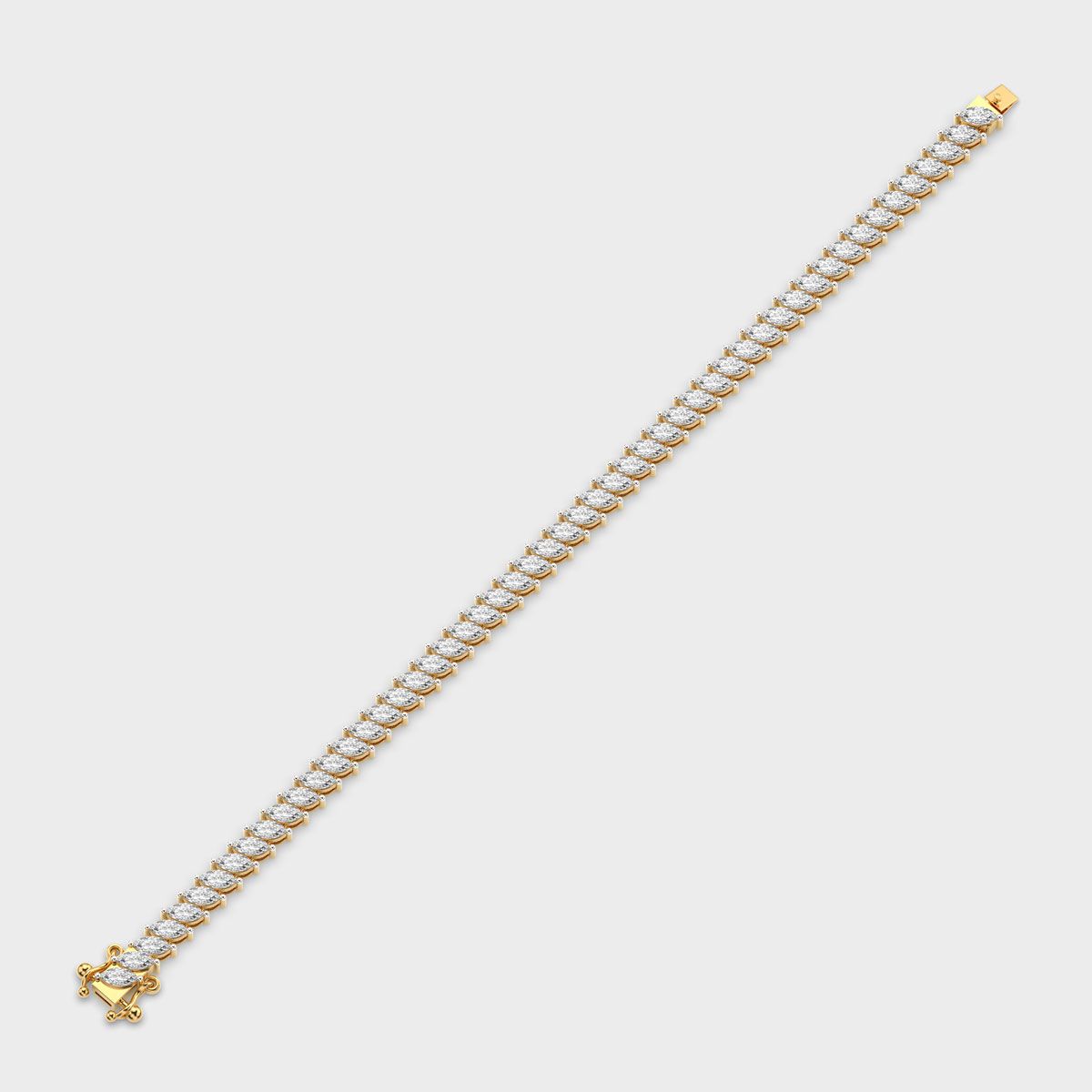 Marquise Laurel Row Diamond Bracelet
