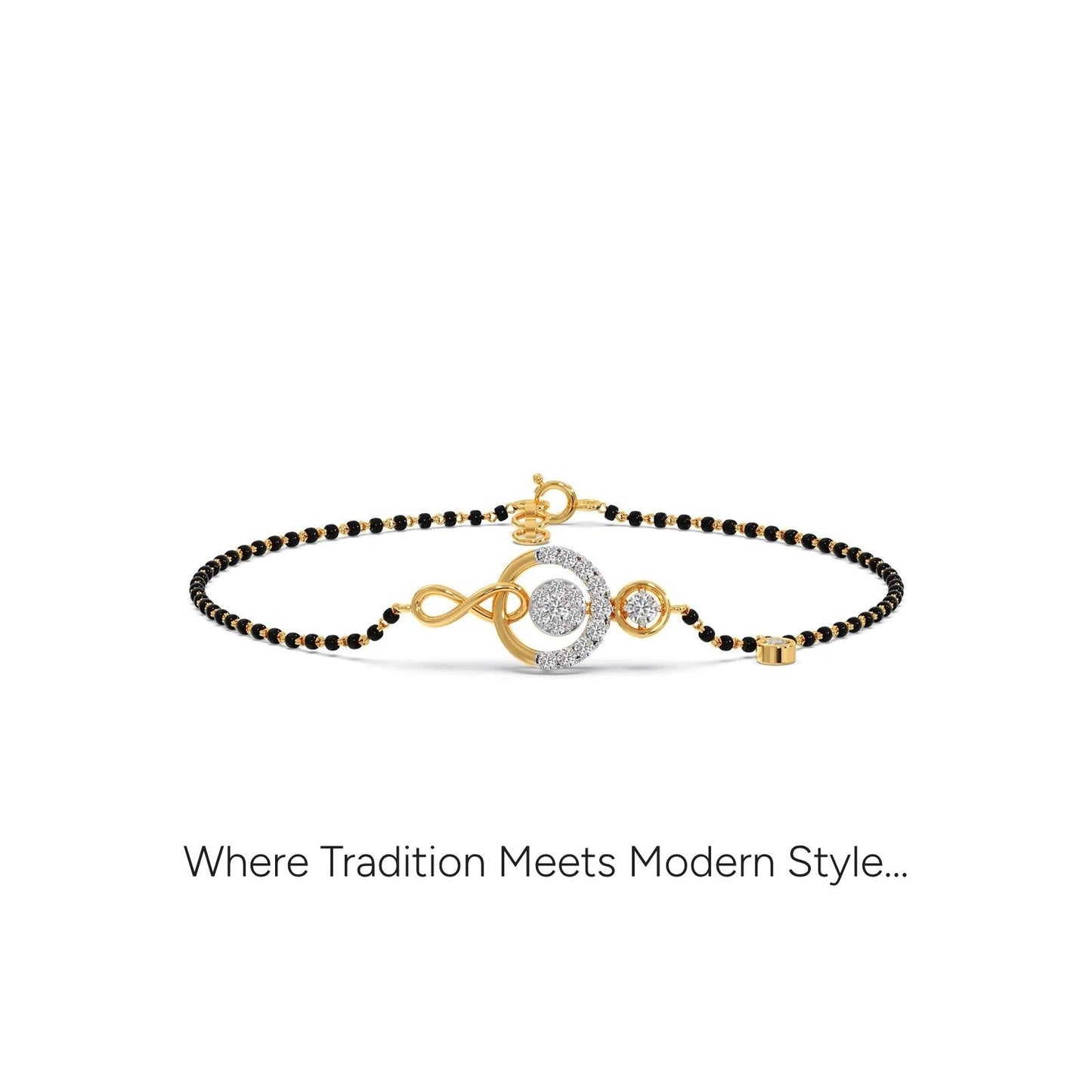 Ananta Cluster Diamond Mangalsutra Bracelet