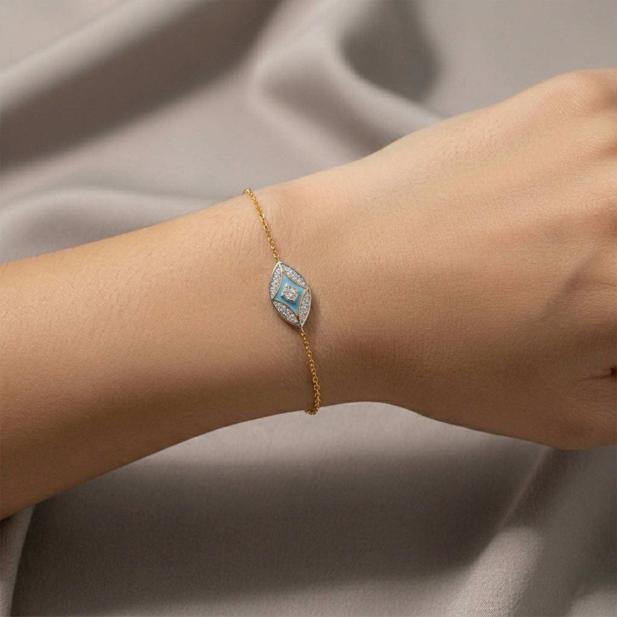 Cotton Candy Skyline Diamond Bracelet