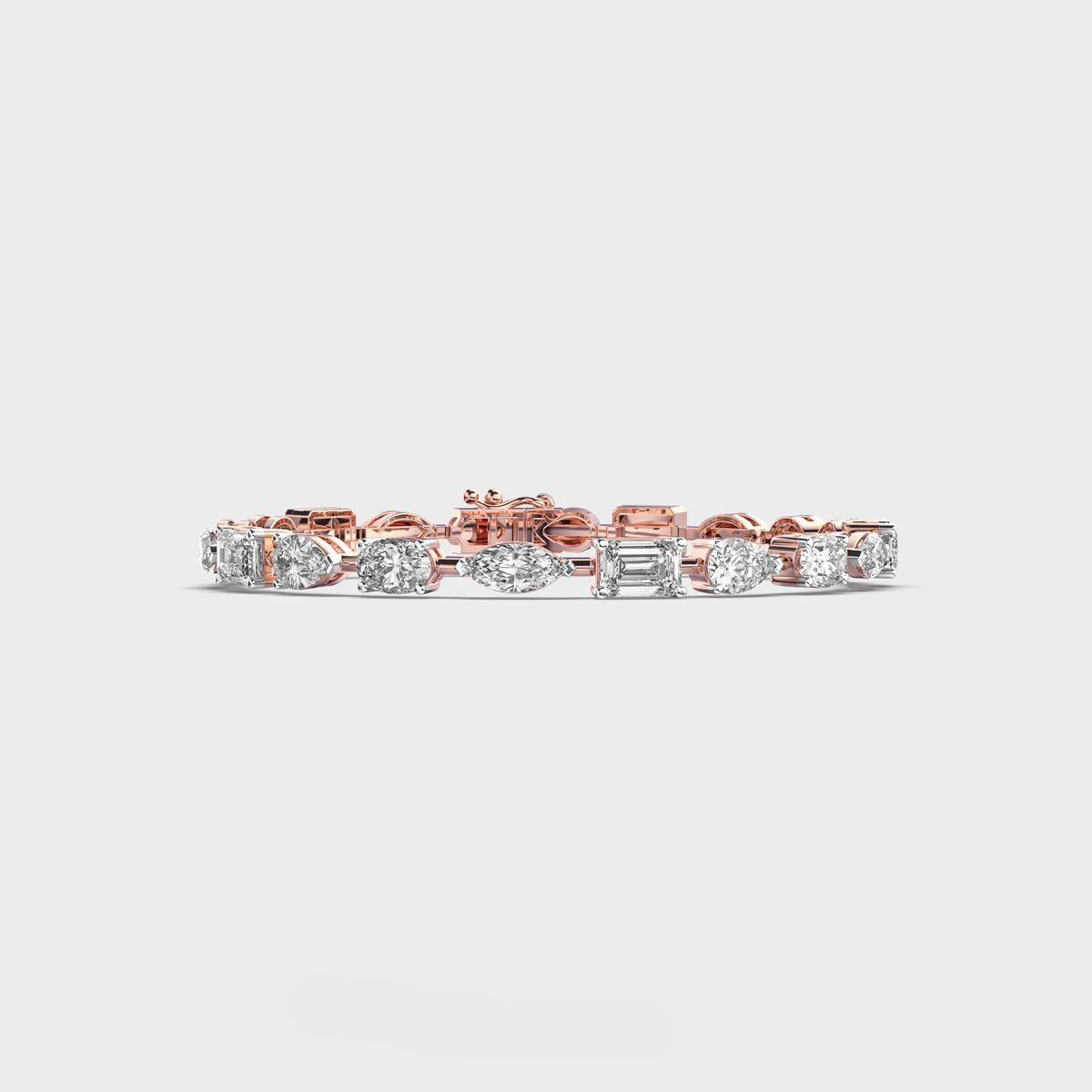 Mixed Diamond Charming Bracelet