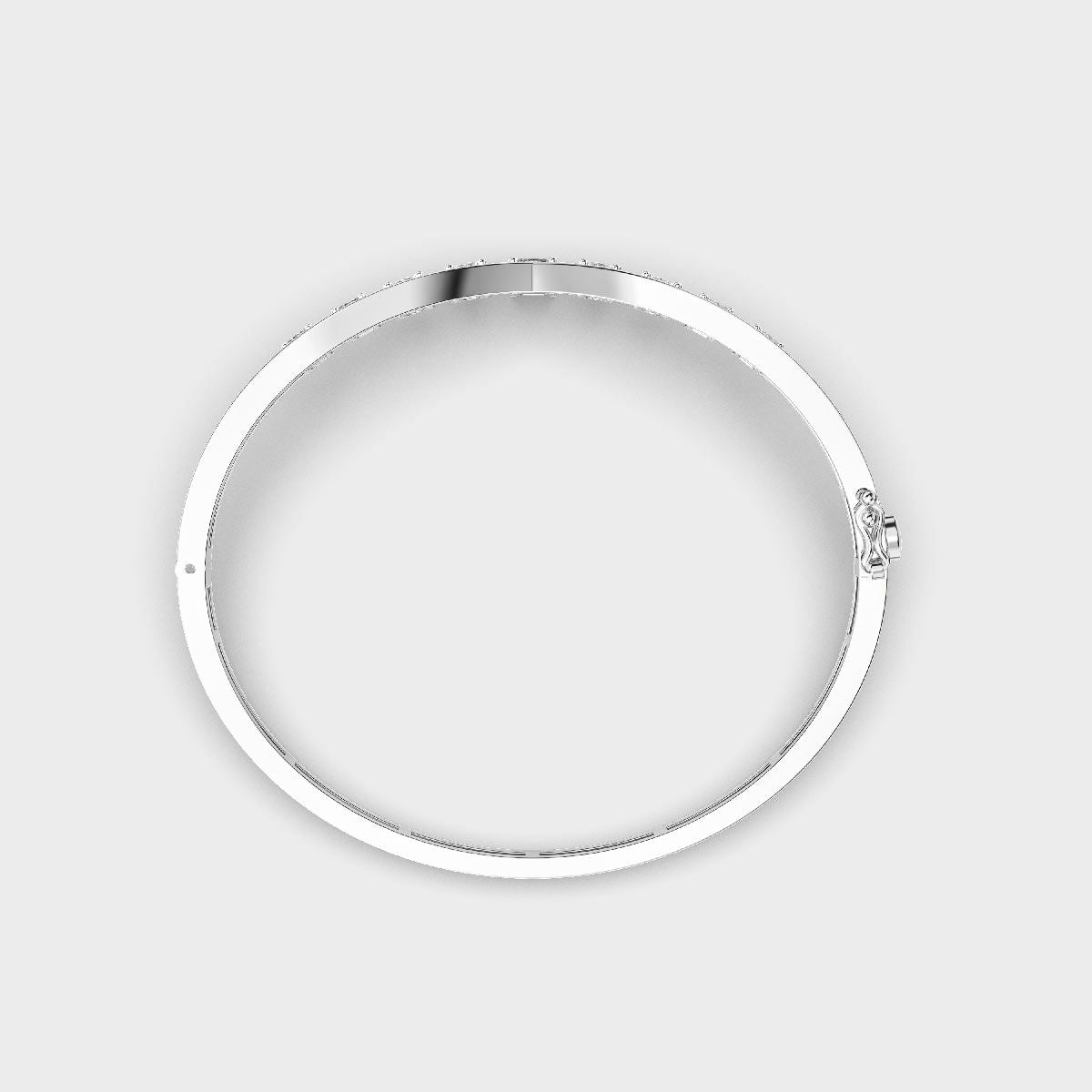 Sleek Circlet Diamond Bracelet