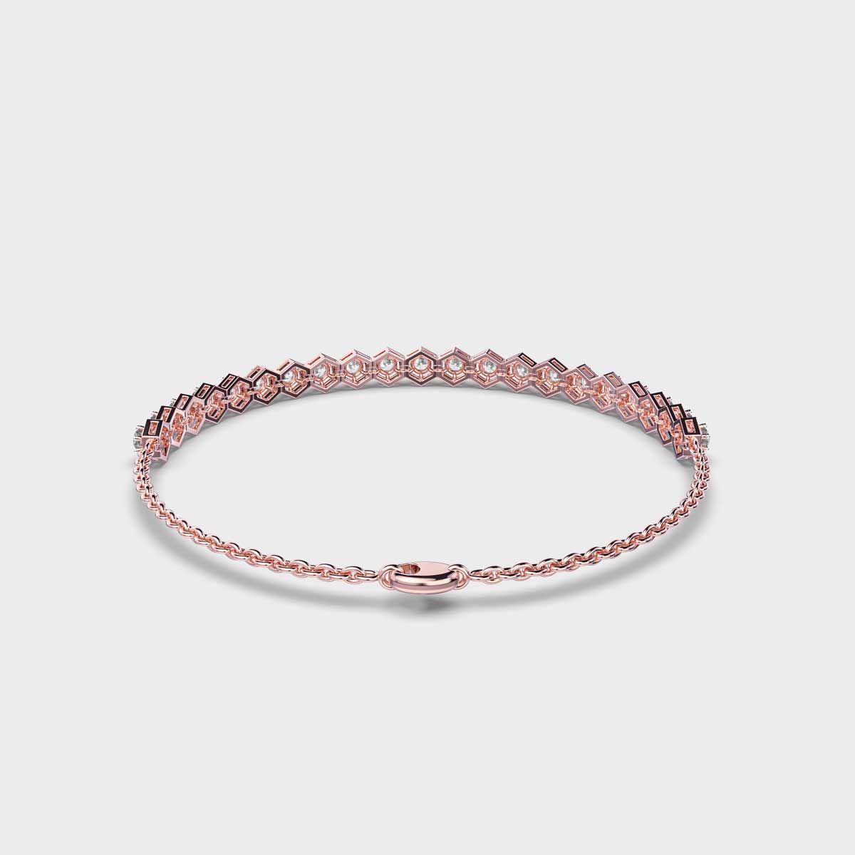 Classic Honeycomb Diamond Bracelet