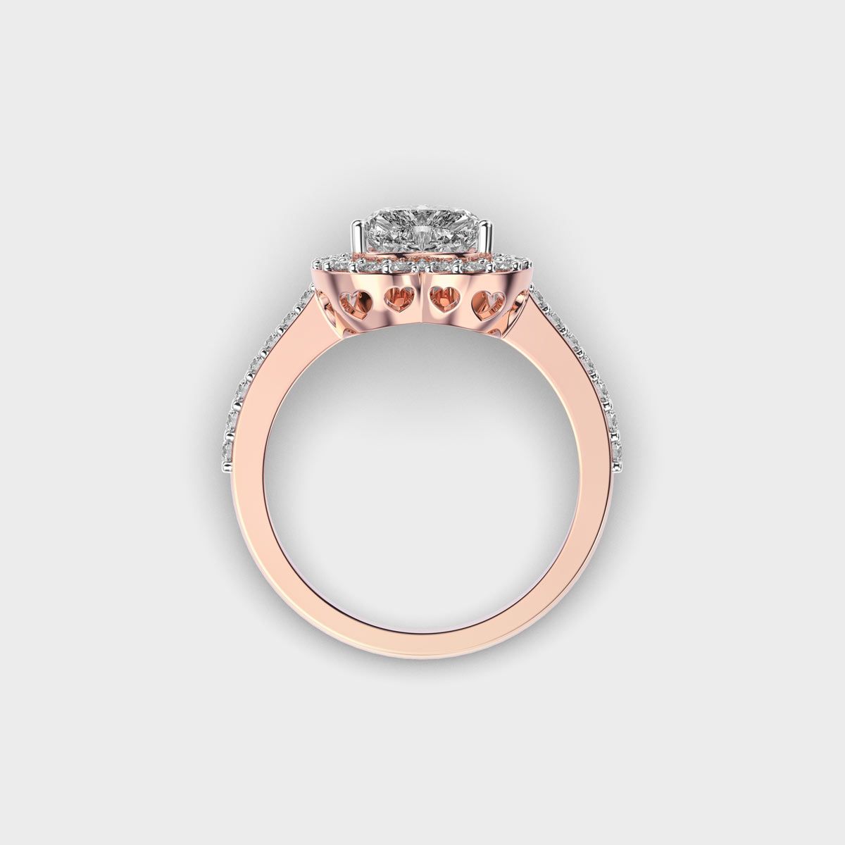 She Said Yes Heart Diamond Ring - View 13