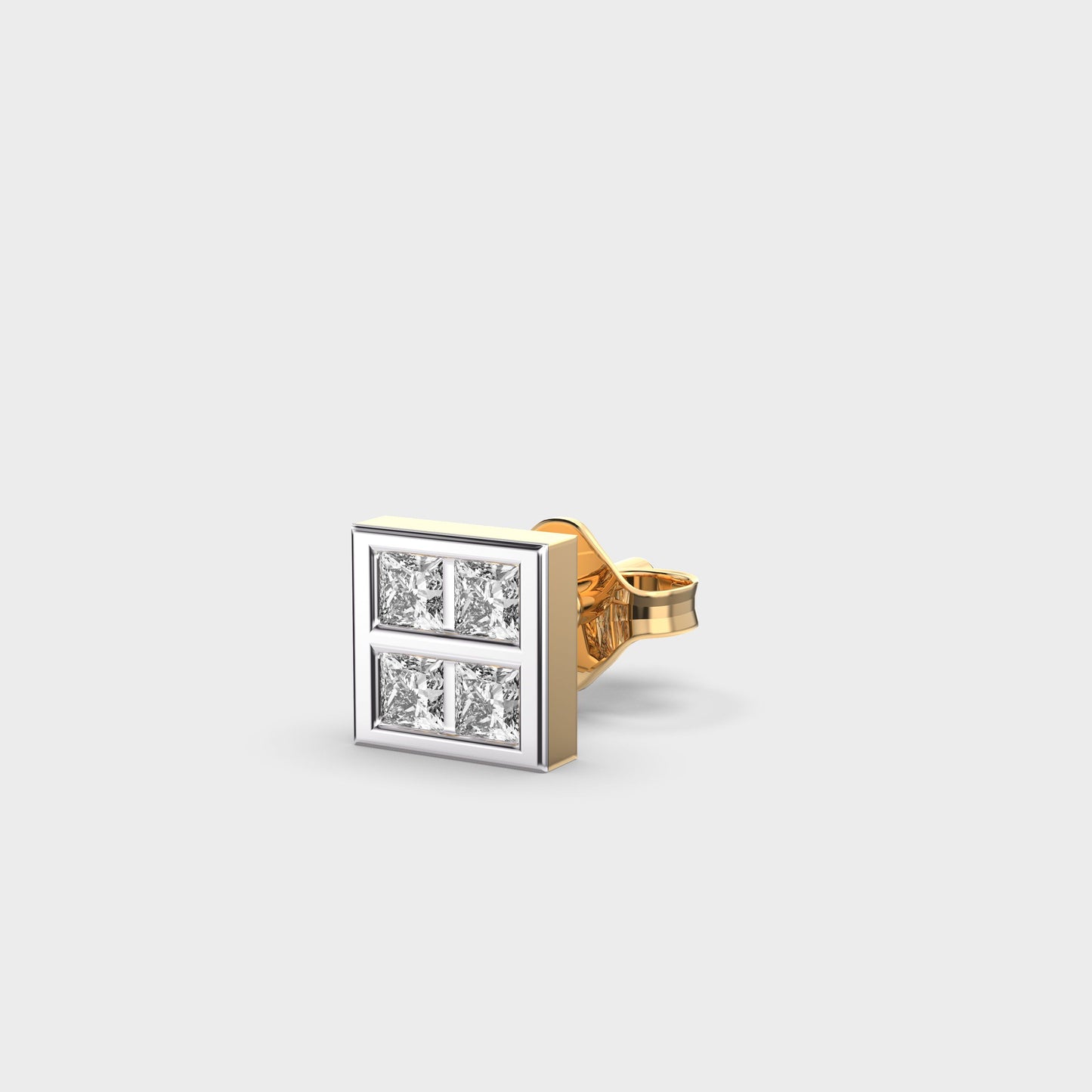 Fair Square Diamond Studs