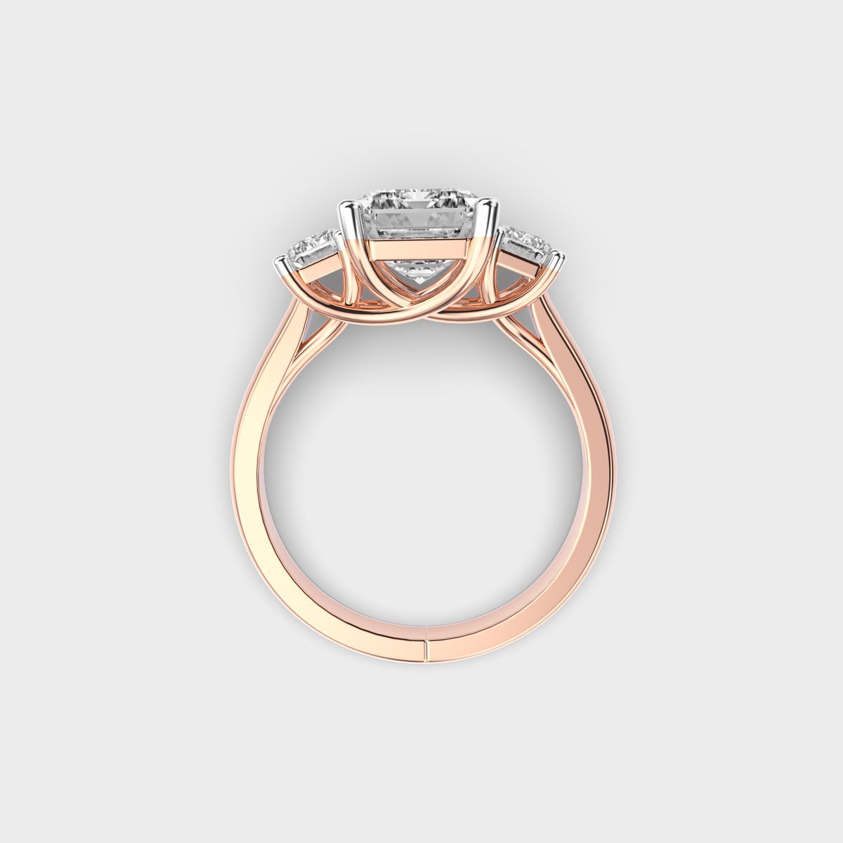 Rochester Duchess Treble Diamond Ring - View 9
