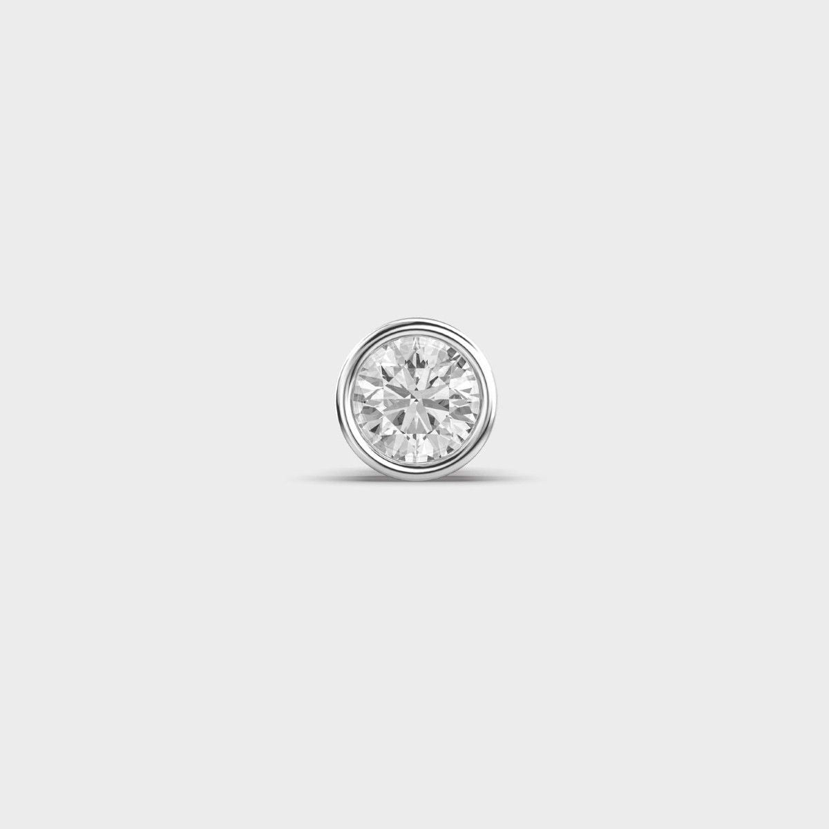 Velvet Glare Round Diamond Stud