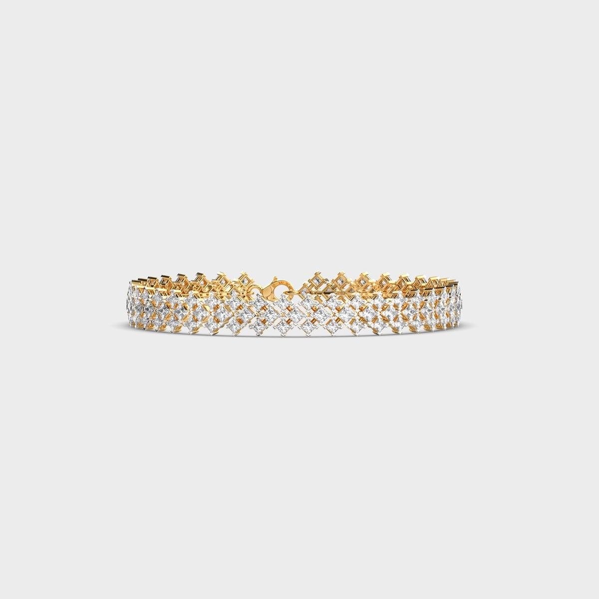 Pear Vine Diamond Link Bracelet