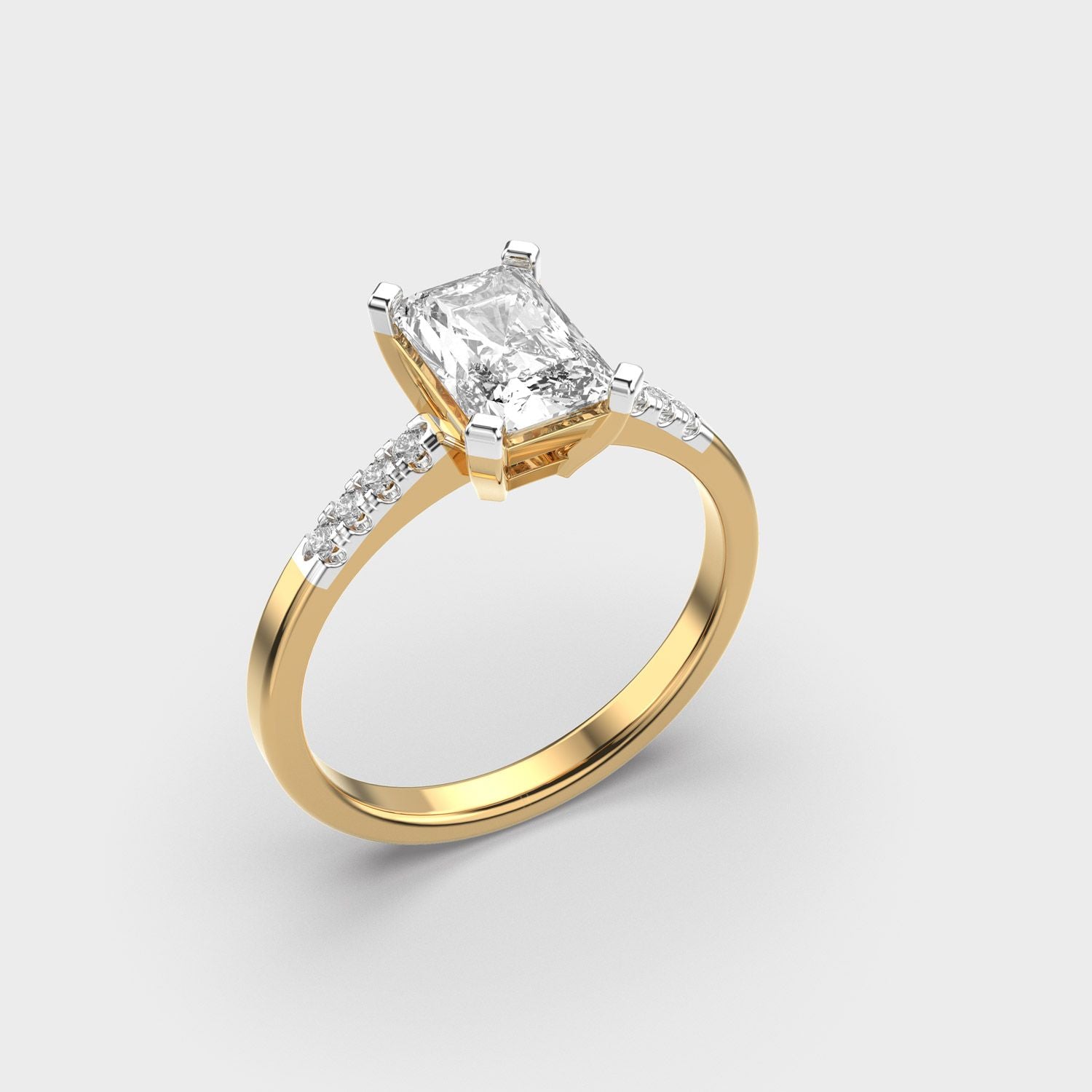 Glory Days Radiant Cut Diamond Ring - View 2