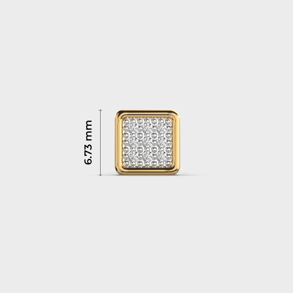 Match Court Men Diamond Ear Studs