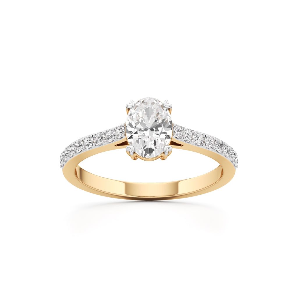 Oval Radiance Solitaire Ring