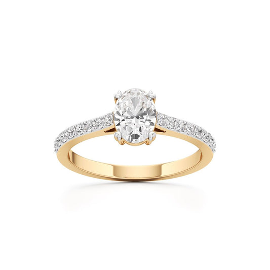 Oval Radiance Solitaire Ring