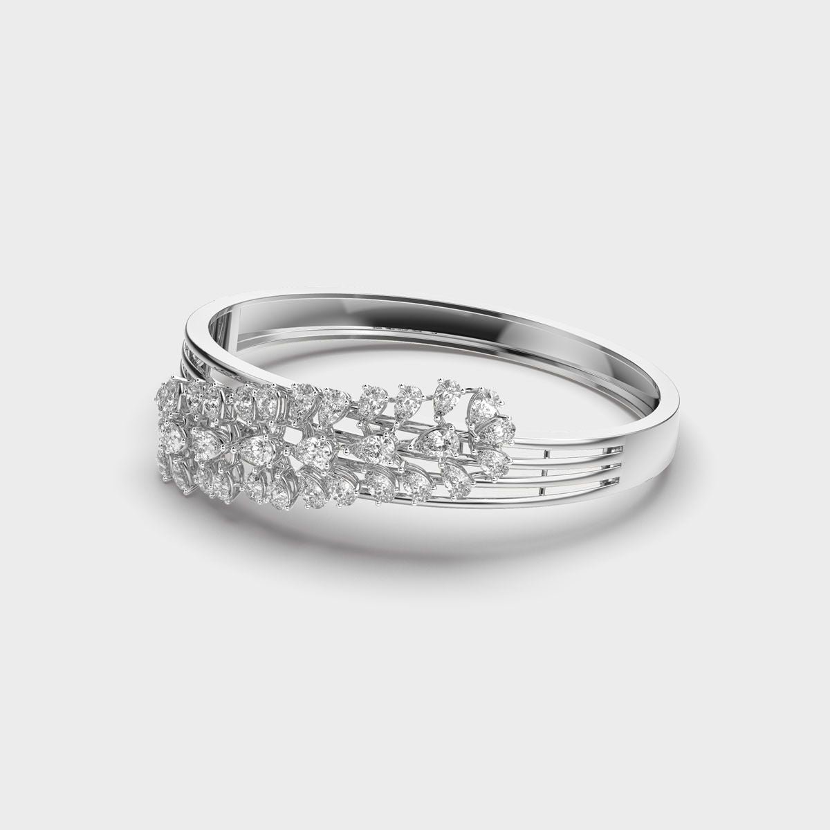 Pear Blossom Cluster Diamond Bracelet